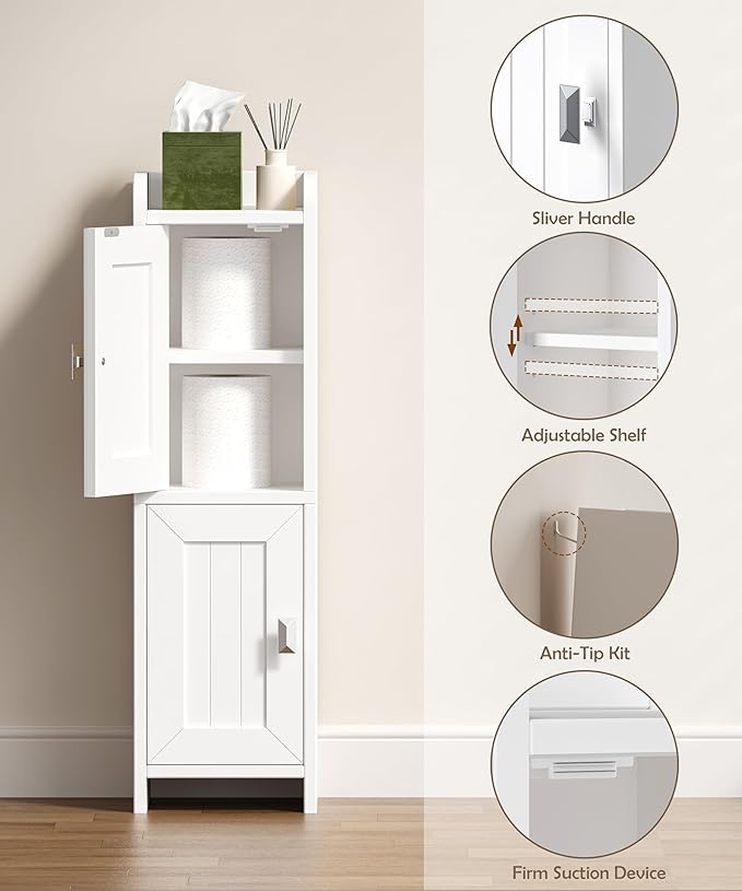 Akxomel Small Bathroom Cabinet