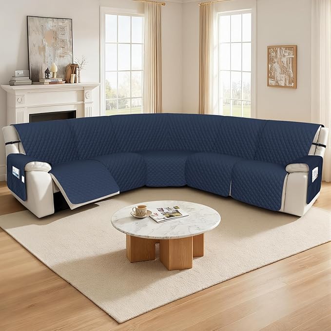 Arfntevss Recliner Sectional Couch Covers 1OO% Waterproof L Shape Sofa Cover