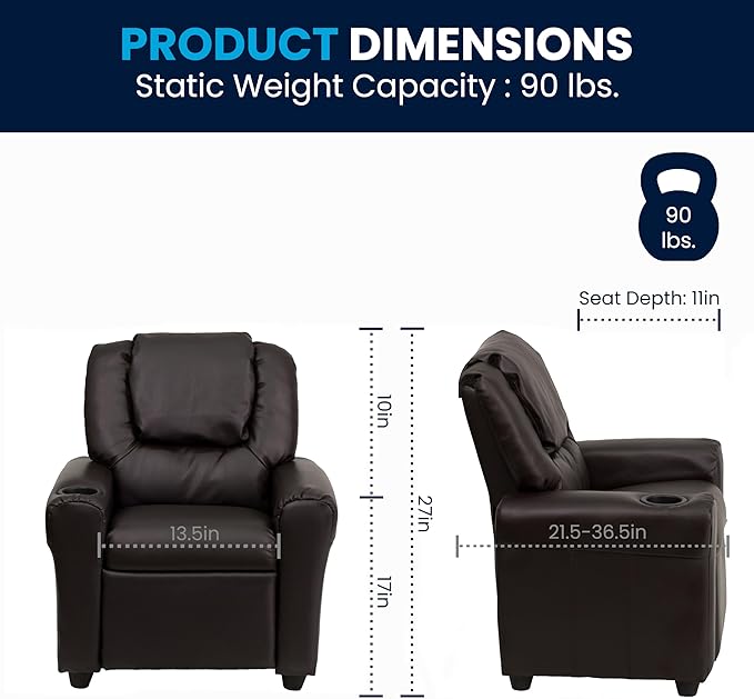 Flash Furniture Vana LeatherSoft Kids Recliner