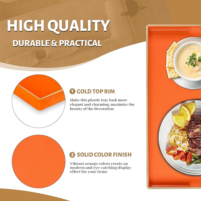 MAONAME Orange Serving Tray