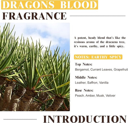 EUQEE Dragons Blood Fragrance Oils, 60ml Scent Essential Oils with Glass Dropper for Diffusers, Soap Making, DIY Bath Bombs - 2.02Fl oz