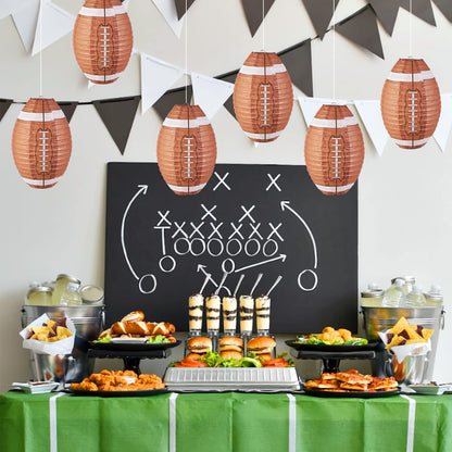 Easy Joy 12 Inch Football Party Decorations Football Lanterns Football Paper Lanterns Football Hanging Lanterns Creative Football Party Decorations