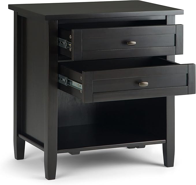 SIMPLIHOME Warm Shaker Bedside Table