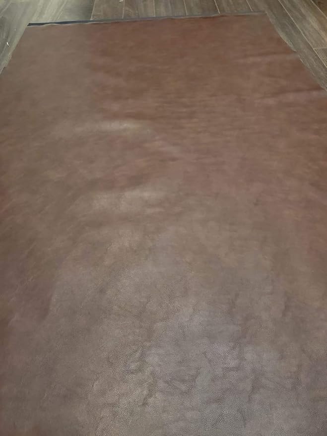 NAT Leathers | Brown Fenice Soft Faux Vegan Leather PU | 1 Yard Cut by Yard |