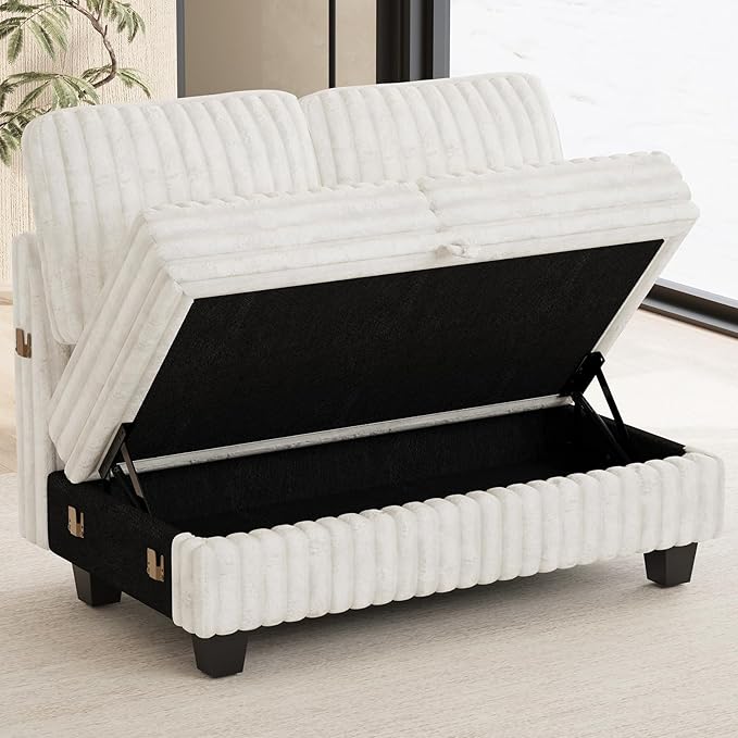 Belffin Corduroy Fabric Loveseat Module