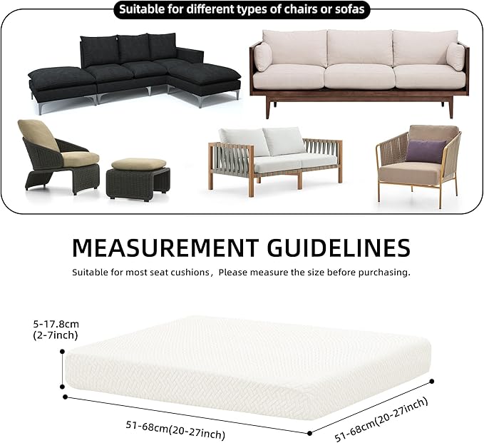 Outdoor Cushion Covers Set, Replacement