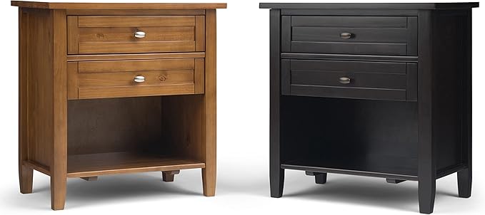 SIMPLIHOME Warm Shaker Bedside Table