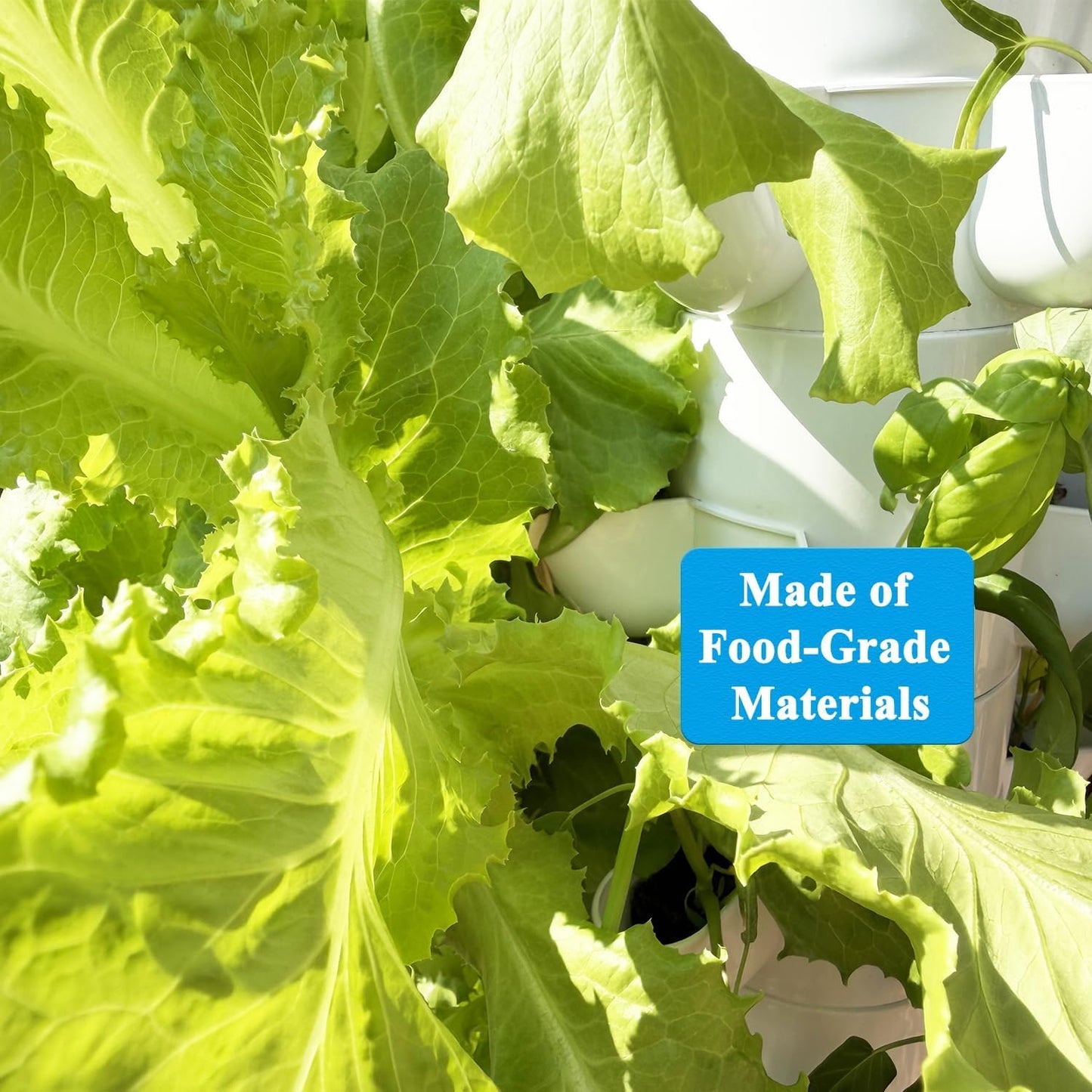 LYCereal Hydroponics Growing System, 30-Plant Indoor Hydroponic Tower with Pump System, Plants Germination Kit, Smart Aeroponic Herb Garden, Vertical Hydroponic System for Gardening Lover (No Seed)