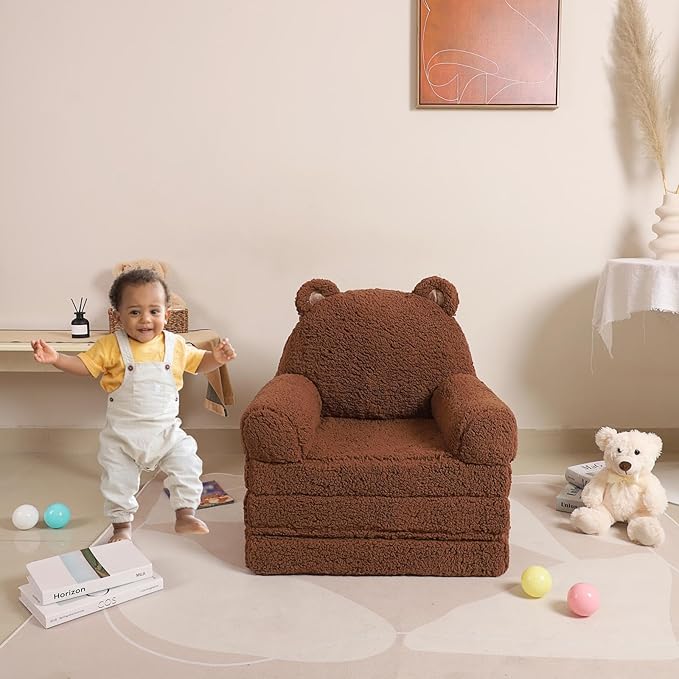 MOMCAYWEX Kids Sofa, Sherpa Couch