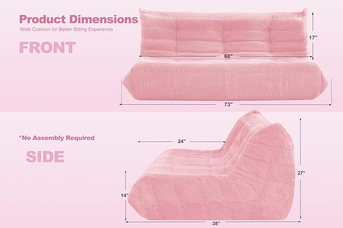 Bean Bag 3-Seater Chair Big Sofa Beanbag Chair
