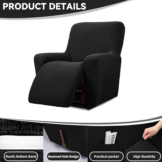 Cupuamon Recliner Chair Covers, Lazy Boy Recliner Covers Stretch Reclining
