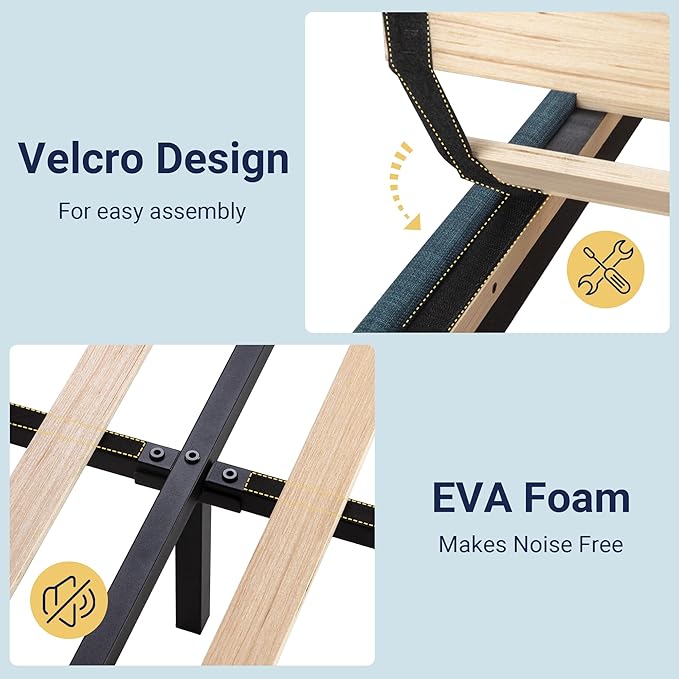 Allewie Twin Size Platform Bed Frame