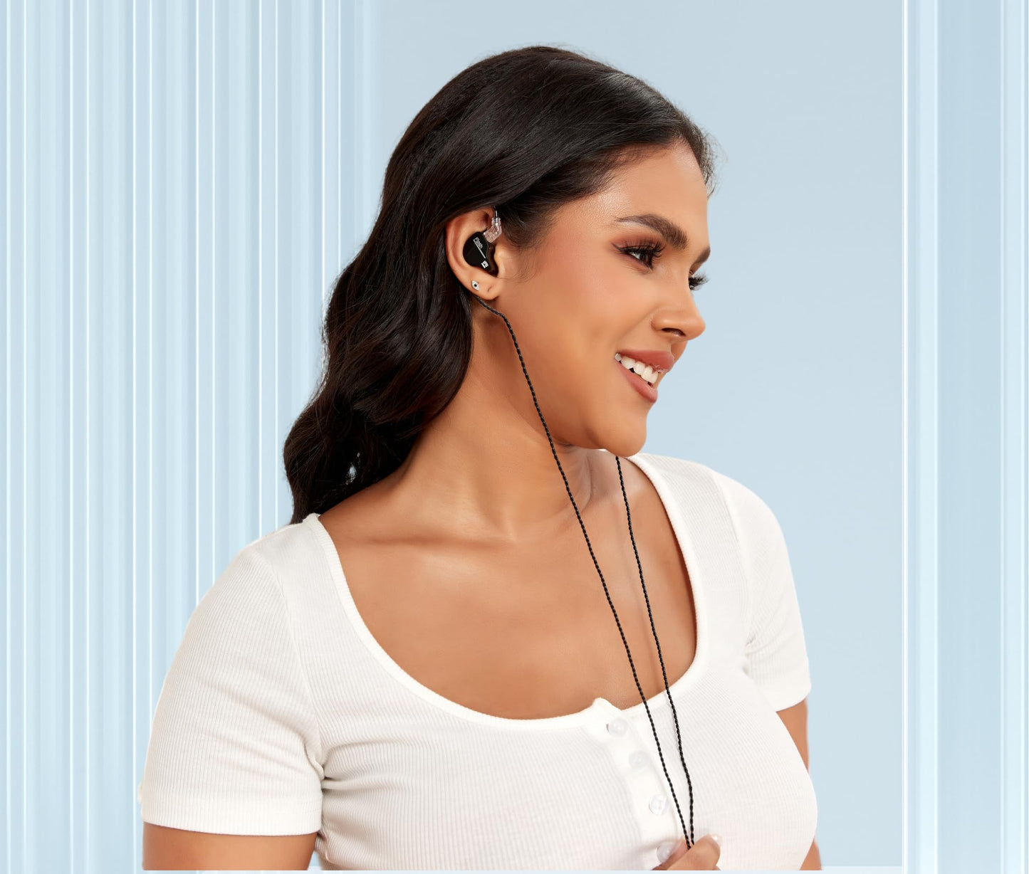 YINYOO KBEAR Flash Wired Earbuds, Gaming Earbuds, 3.5mm Plug in Ear Headphones, 1DD 1BA Hybrid in Ear Monitors, IEM Earphones with Tangle-Free Cable for Laptop PC Computer (with mic, Gray)
