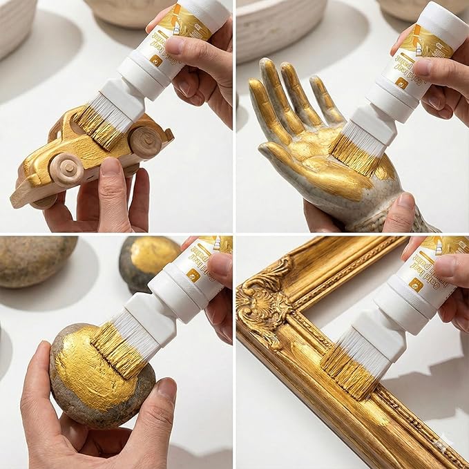 Liquid Gold Paint 6.35 Fl Oz, Non-Fading Gold Paint Finish