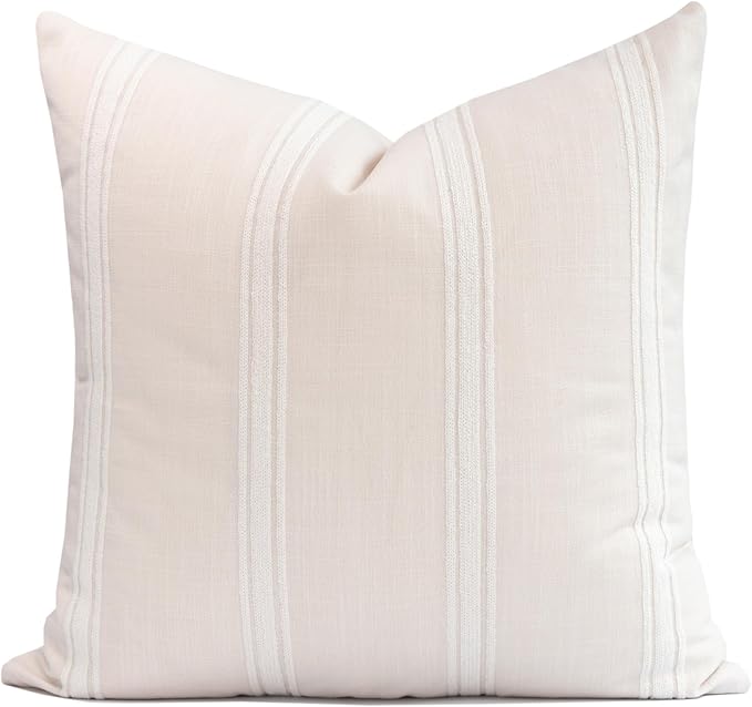 Crumbs Home Modern Farmhouse Fall Linen Indoor Outdoor Throw Pillow Cover Only