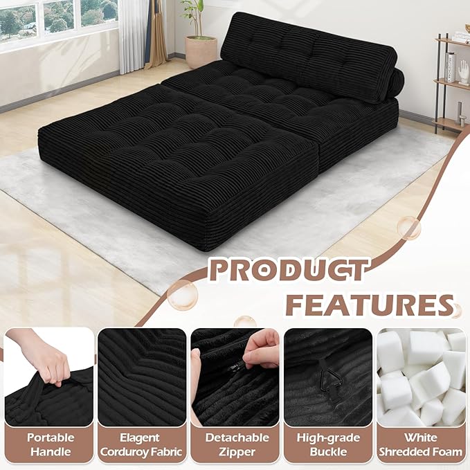 Folding Sofa Bed, Convertible Sleeper Chair