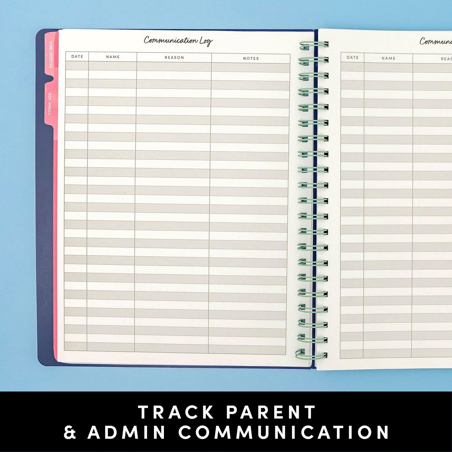 PAPERAGE Teacher Planner, Weekly & Monthly Academic Planner & Calendar, 12-Months, July 2026 - June 2027, (9.5" x 11"), Teacher Lesson Planning Book with Tabs, Stickers & Inner Pocket, Royal Blue