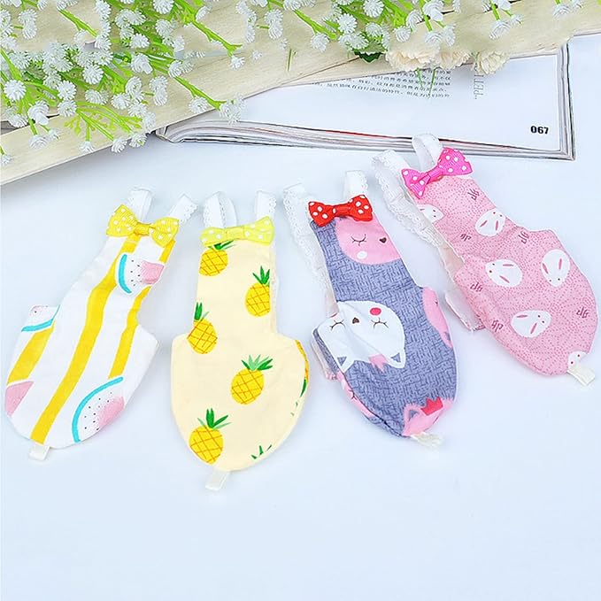 Bird Parrot Diaper Flight Suit Nappy Clothes for Green Cheek Conure Parakeet Cockatiel for Pigeon Small Medium Birds 4 S, 10* 10* 1cm, Dark Brown