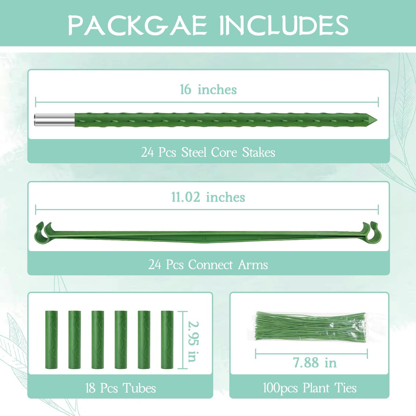 Legigo 2-Pack Tomato Cage for Garden Plant Support- Up to 63inch Garden Stakes Tomato Cage, Tomato Trellis for Potted Plants, Tomato Cages Plant Stakes for Climbing Vegetables Plants Flowers