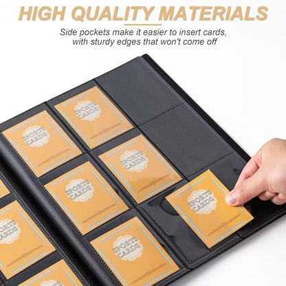 Card Binder 9 Pocket Storage 360 Card Binder,Trading Card Binder Senior and Sturdy Side-Loading Album,Intended For YuGiOh,MTG, TCG,Game Cards & Baseball Card Binde,(Apple Green)
