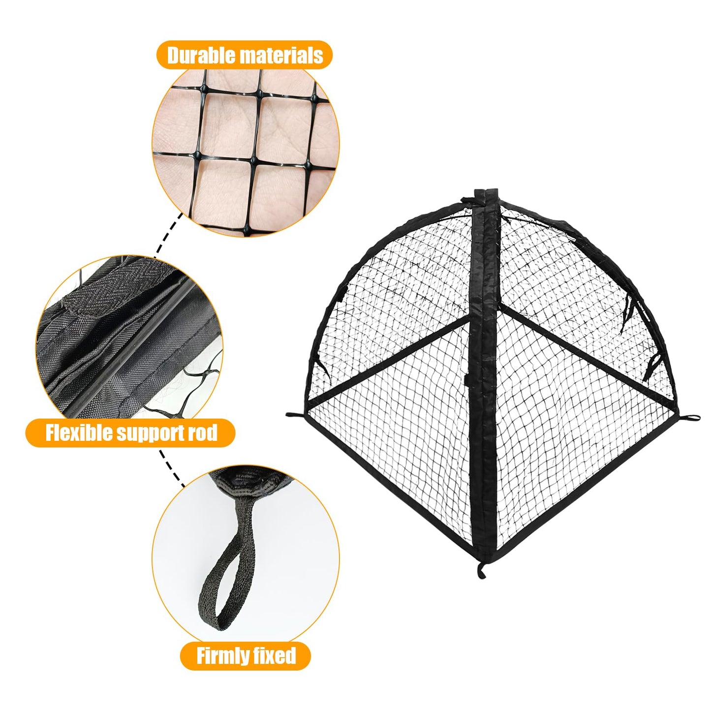 Strawberry Plant Protector,22 x22 x 22 Inch Cloche Dome for Plants,Plant Protection Tent For Plant Cages to Keep Animals Out,Mesh Plant Cover for Plant Protectors from Animals,Chicken Wire Cloche 1PC