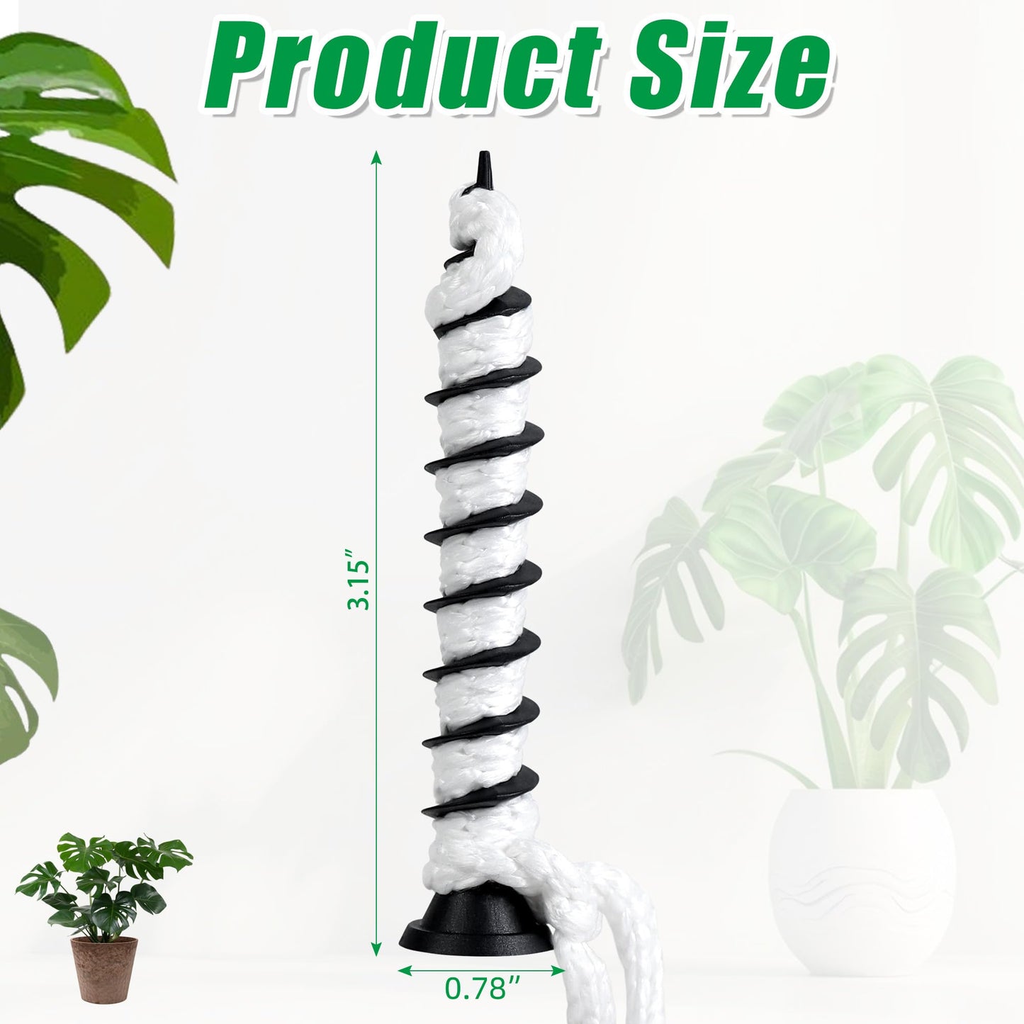 Atvkov 24 Pcs Self Watering Spikes for Indoor Outdoor Plants Automatic Plant Watering Stakes with Wick Rope Planter Insert Devices for Potted Plants Seedlings Garden Pots