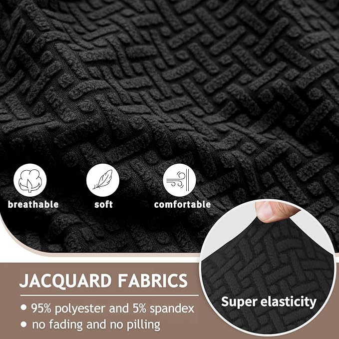 ALIECOM 100% Waterproof Recliner Sectional Couch Covers L Shape Stretch Corner