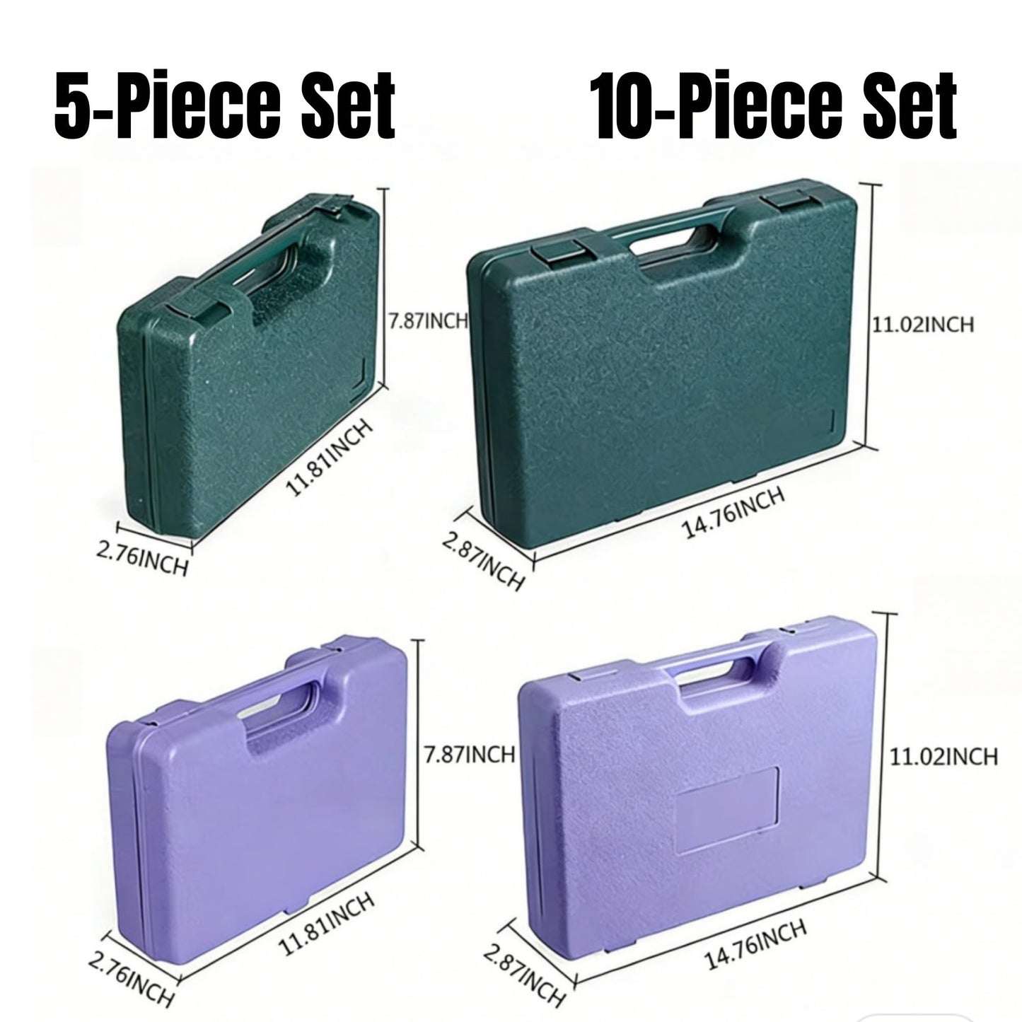 10-Piece Garden Tools Set - Heavy Duty Hand Gardening Kit: Shovel, Pruners, Trowel, Rake for Plant Care, Bonsai Trimming, Weeding & Yard Work (Purple)