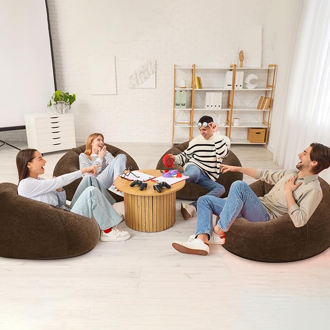 Realspring Inflatable Bean Bag Chairs Outdoor Blow up Camping Chairs Inflatable