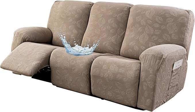 Gennia Recliner Sofa Covers 5 Pieces, Waterproof Sectional Couch Cover Stretch