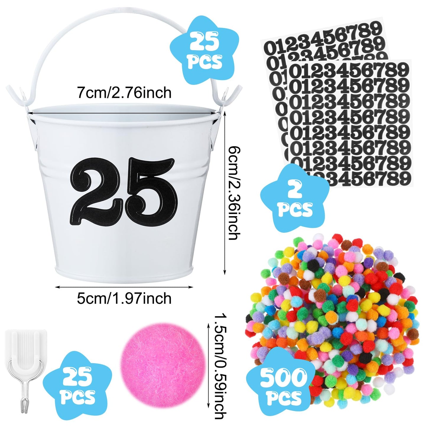 JellyArch Classroom Management Tools have You Filled a Bucket Today bucket Filler Activities Positive Behavior Reward Jars Teacher Essentials Preschool Elementary Classroom Must Haves(White)