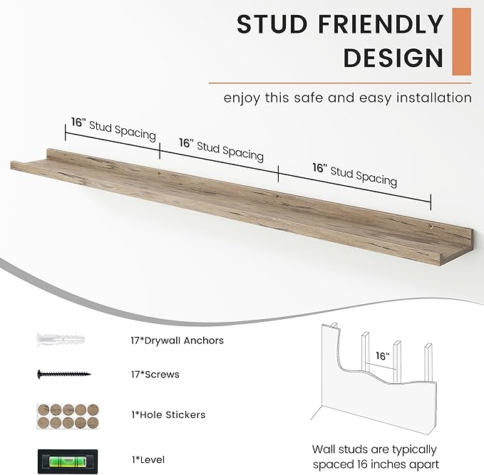FLYJOE Floating Picture Ledge Shelves