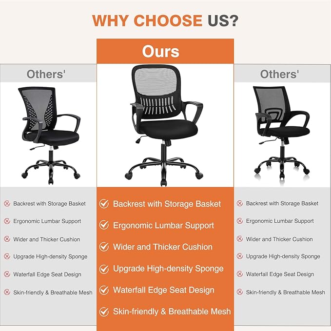 Sweetcrispy Home Office Managerial Executive Chair