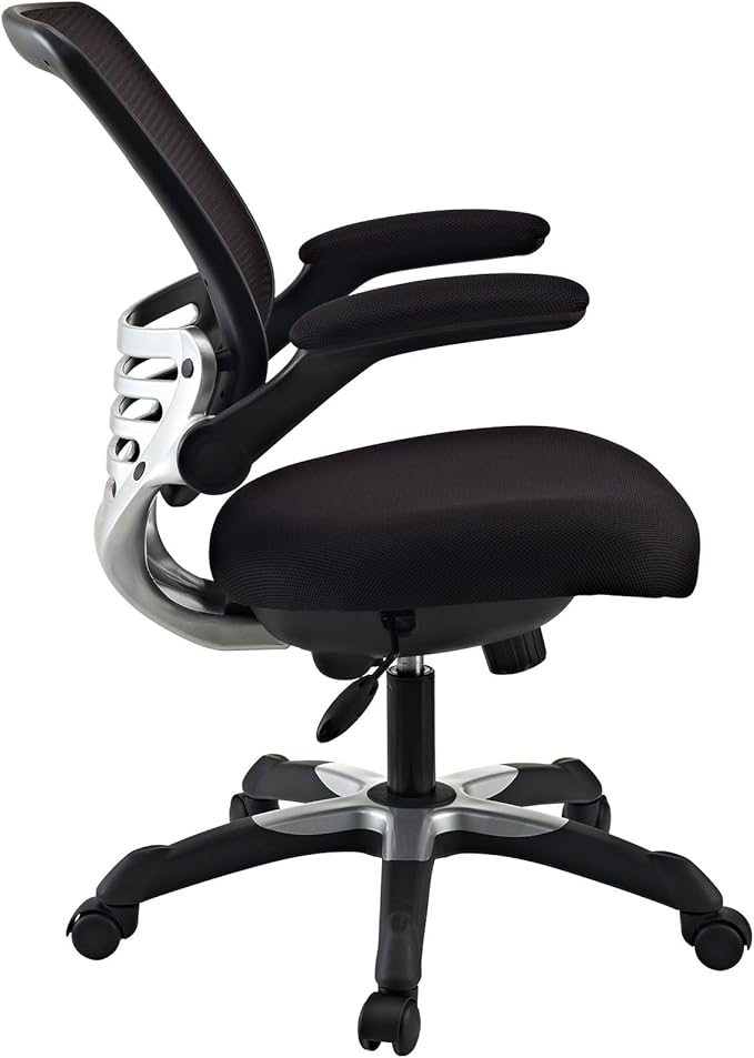 Modway Edge Mesh Back and Mesh Seat Office Chair In Black