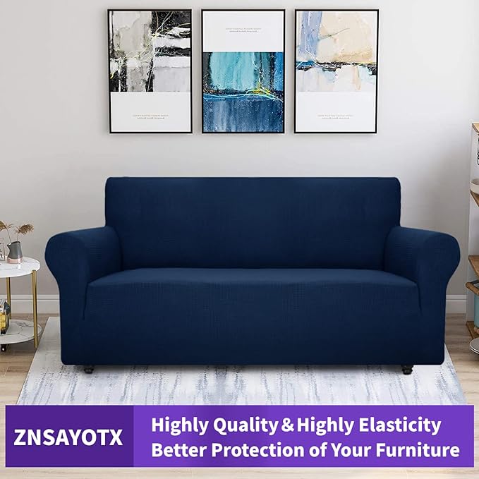 ZNSAYOTX Super Stretch Couch Cover Universal Sofa Covers