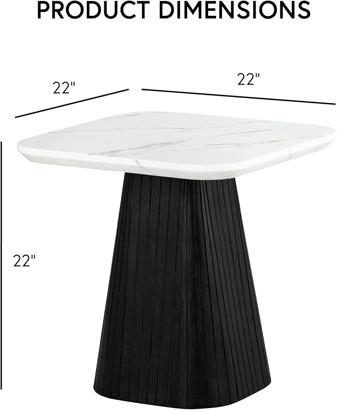 Furniture of America Coraly Modern 22-inch Square End Table