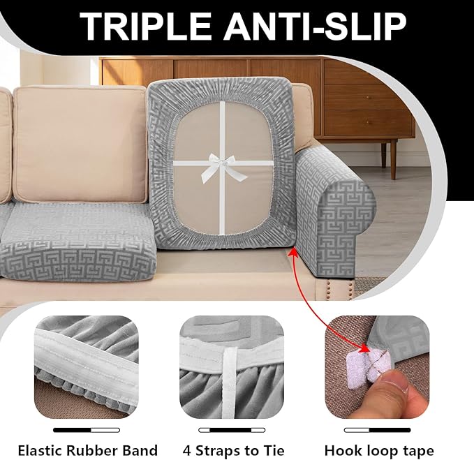 UNBBRRL Stretch Couch Backrest Cushion Cover