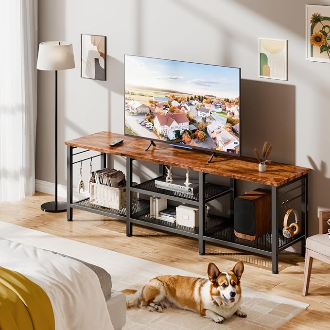 Furologee TV Stand for TVs up to 65 Inch, Entertainment Center