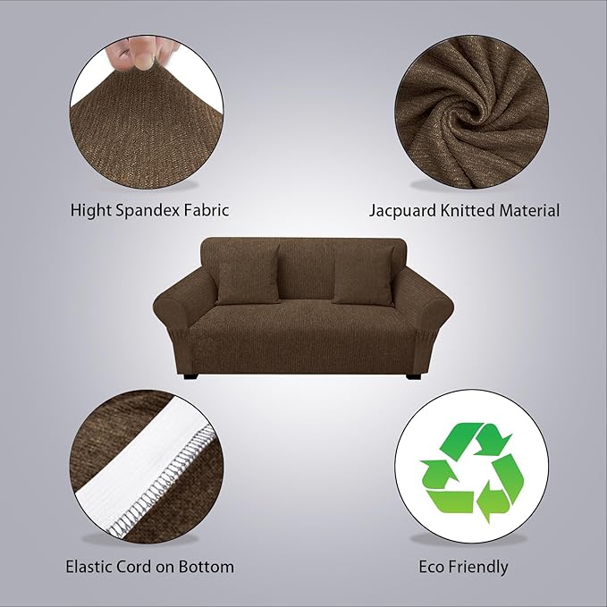 Loveseat Slipcover with 2 Pillow Cover