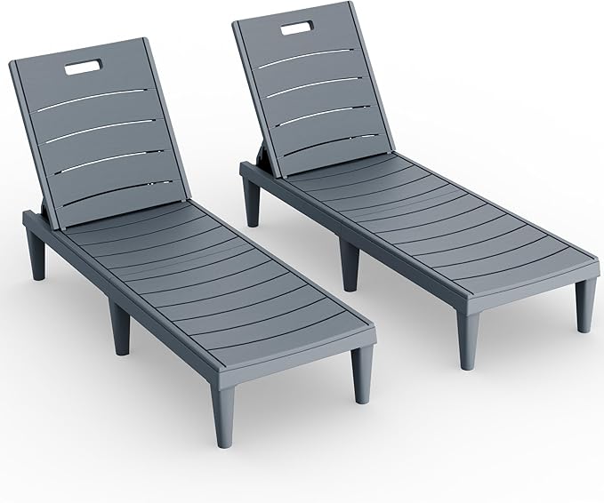 Devoko Outdoor Chaise Lounge Chair Set of 2