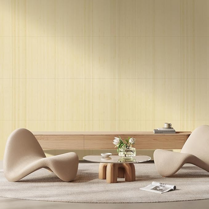 OUZUGIE 1 Pack 96x24 Inch Natural Bamboo Wall Panel – Raw Pole Wrap Paneling