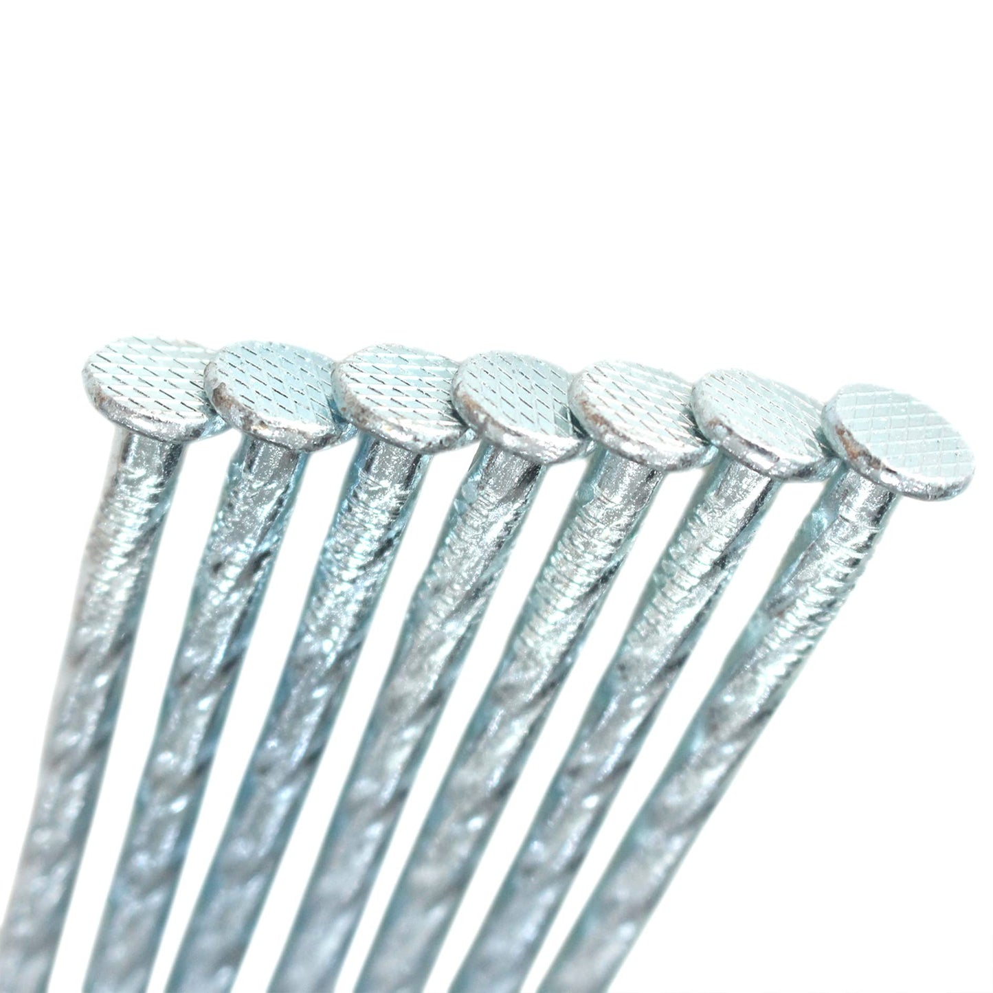 50/100/150 Pack 6" Solid Galvanized Non-Rust Metal Garden Stakes Spiral Landscape Edging Anchors for Paver Edging, Gardening, House Construction, etc (50)