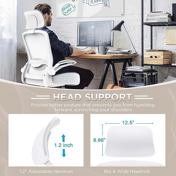 Mimoglad Office Chair, High Back Ergonomic Desk Chair