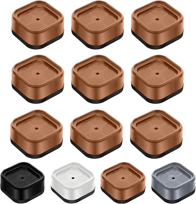 shouwuhho 9 Pack Furniture Risers Adjustable Bed Risers Heavy Duty Lifts Height