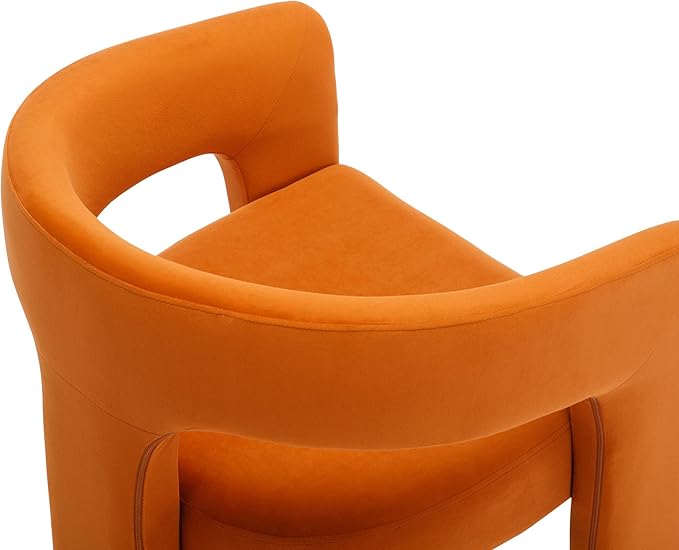 VESCASA Velvet Barrel Dining Chair