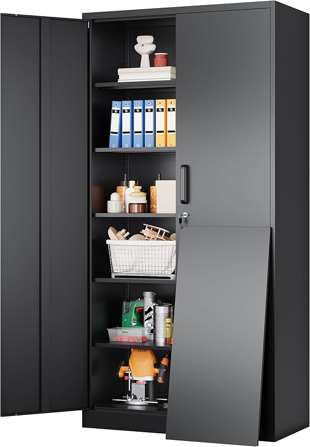 SISESOL Wide & Deep Metal Storage Cabinet