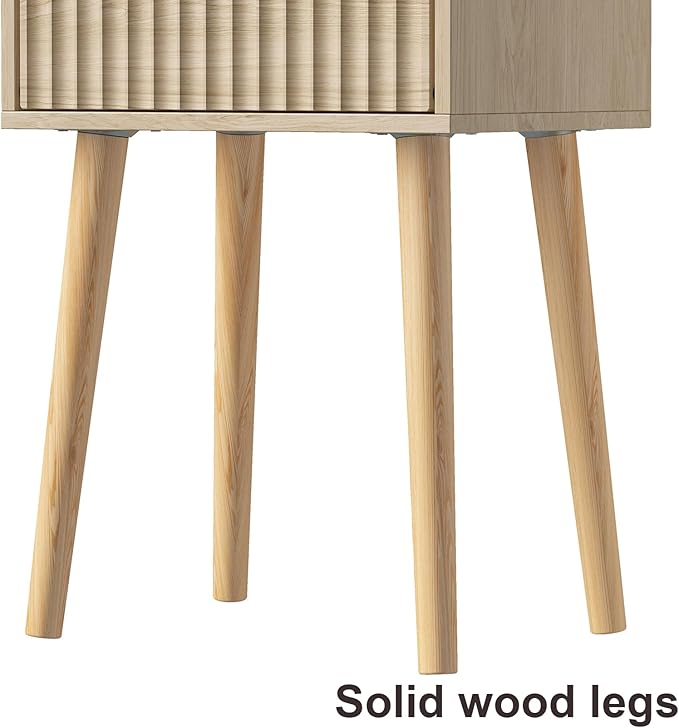 LAATOOREE Nightstand Set of 2, Small Bed Side Table