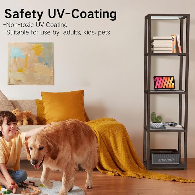 OUTON 67" Glass Display Shelf