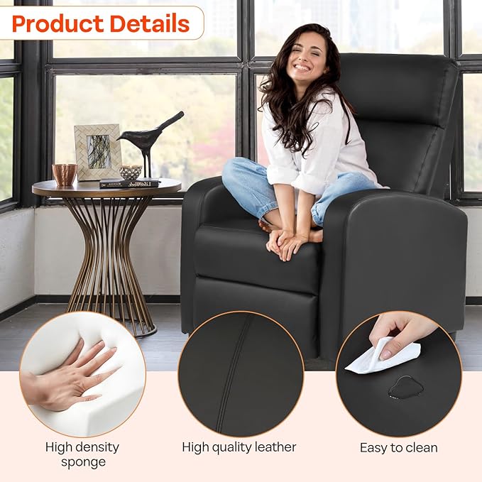 FDW Recliner Sofa Massage Chair Home Theater Seating