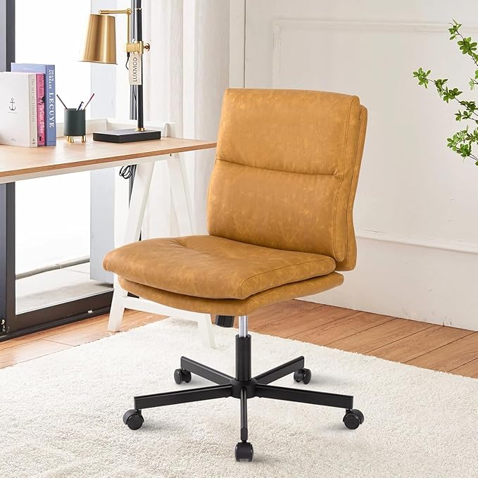 LUCKWIND Armless Office Desk Chair